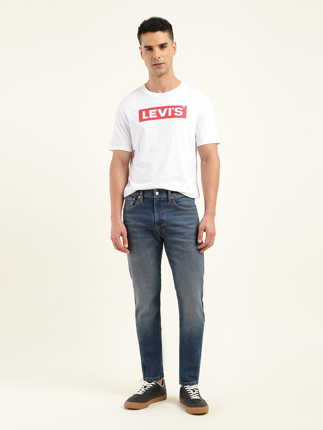 Men's 512 Blue Slim Tapered Fit Mid Rise Jeans