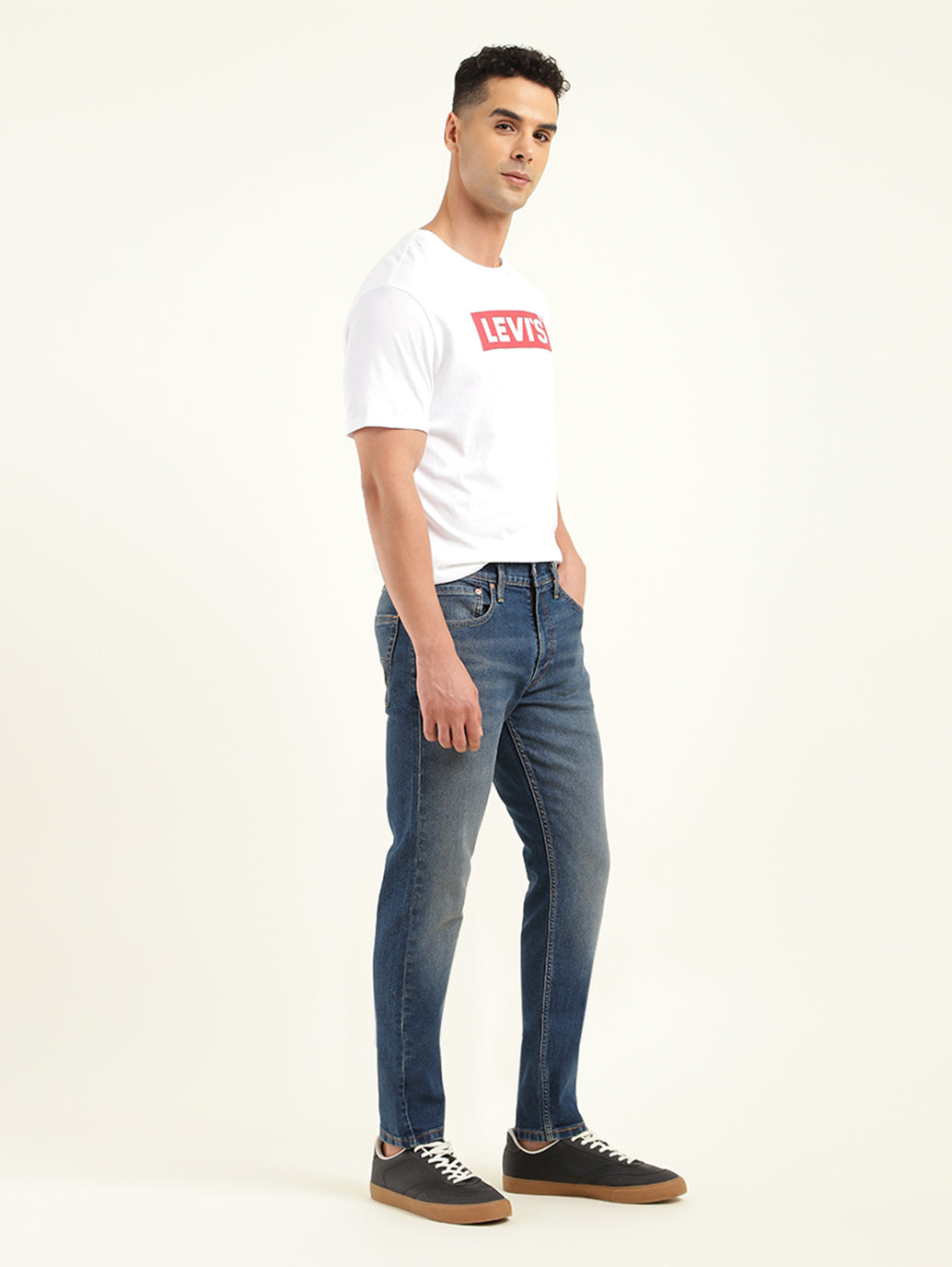 Men's 512 Blue Slim Tapered Fit Mid Rise Jeans