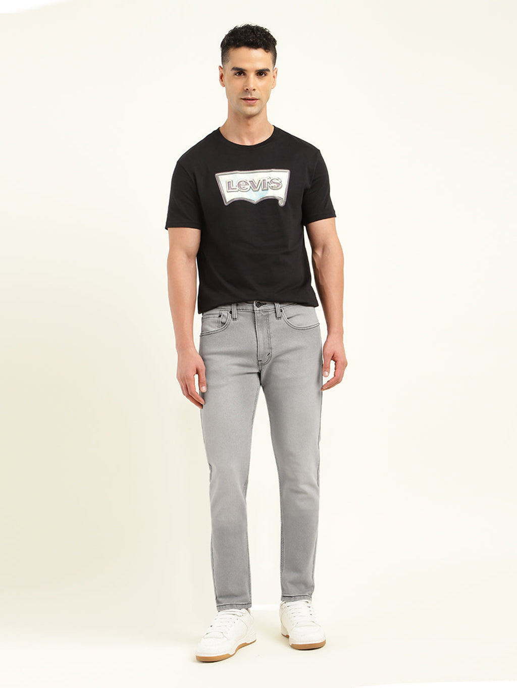 Men's 512 Grey Slim Tapered Fit Mid Rise Jeans
