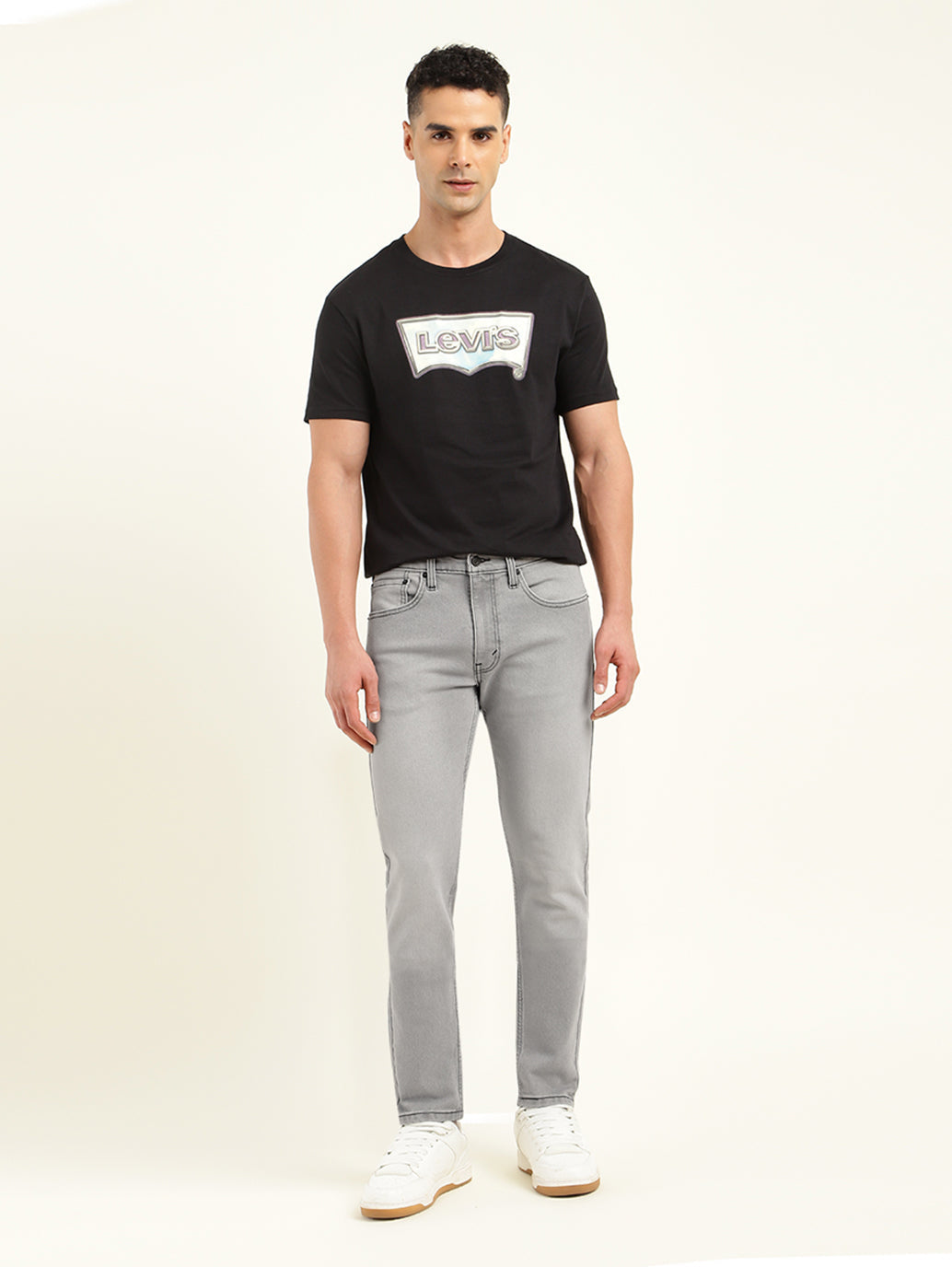 Men's 512 Grey Slim Tapered Fit Mid Rise Jeans