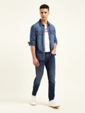 Men's 512 Indigo Slim Tapered Fit Mid Rise Jeans