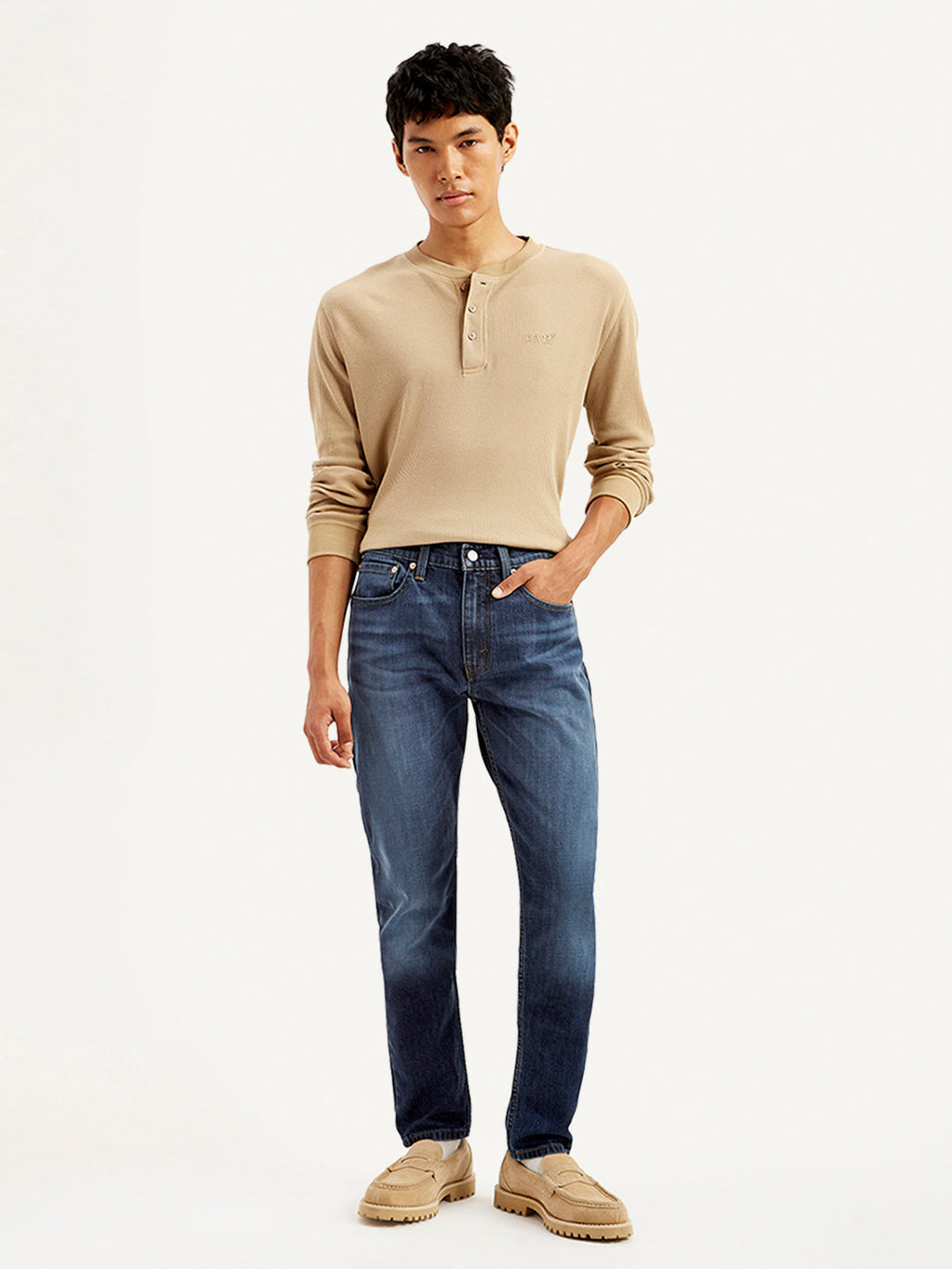 Men's 512 Blue Slim Tapered Fit Mid Rise Jeans
