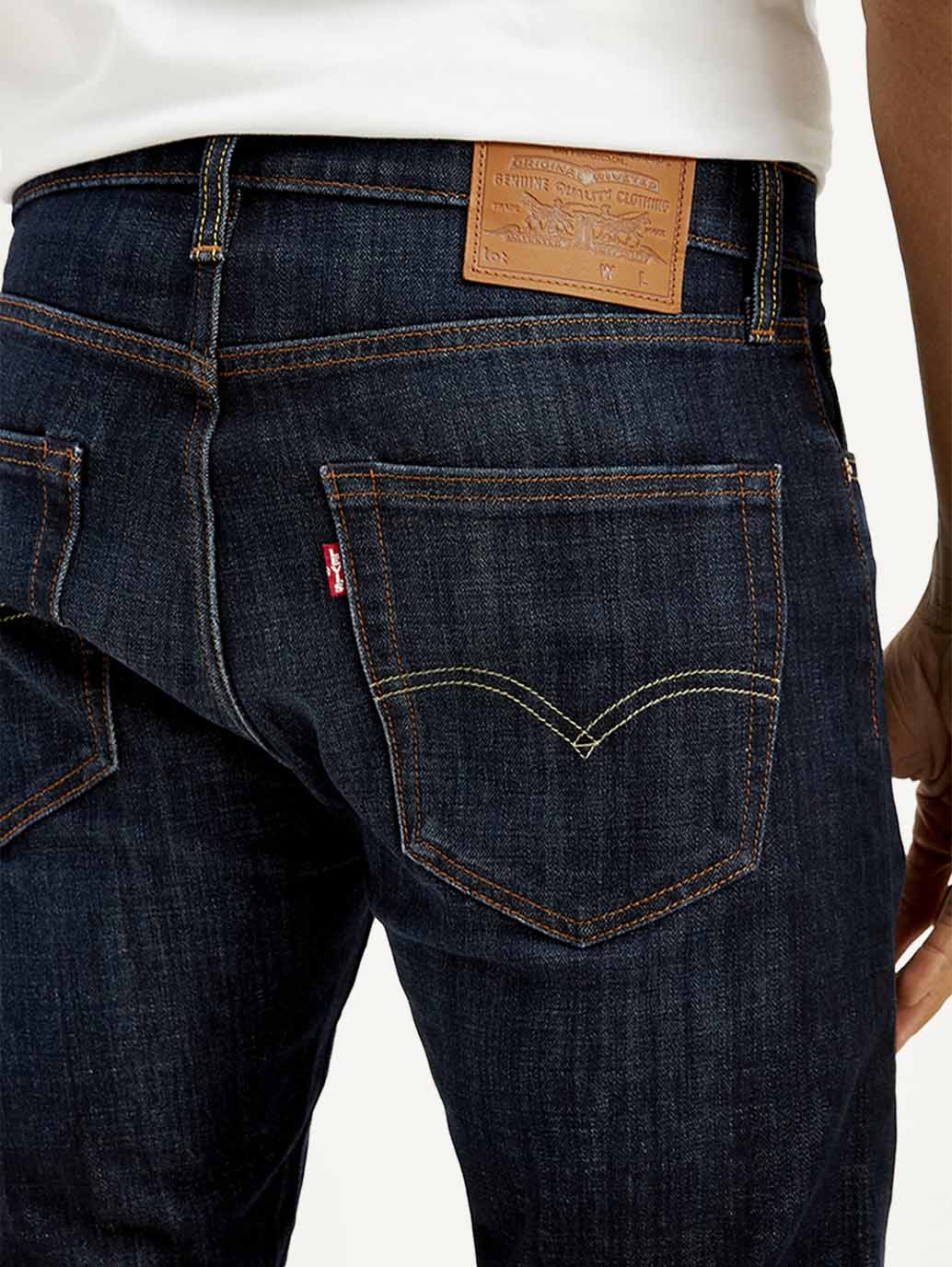 Men's 512 Navy Blue Slim Tapered Fit Mid Rise Jeans