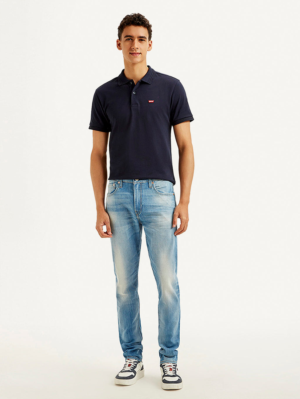 Men's 512 Blue Slim Tapered Fit Mid Rise Jeans