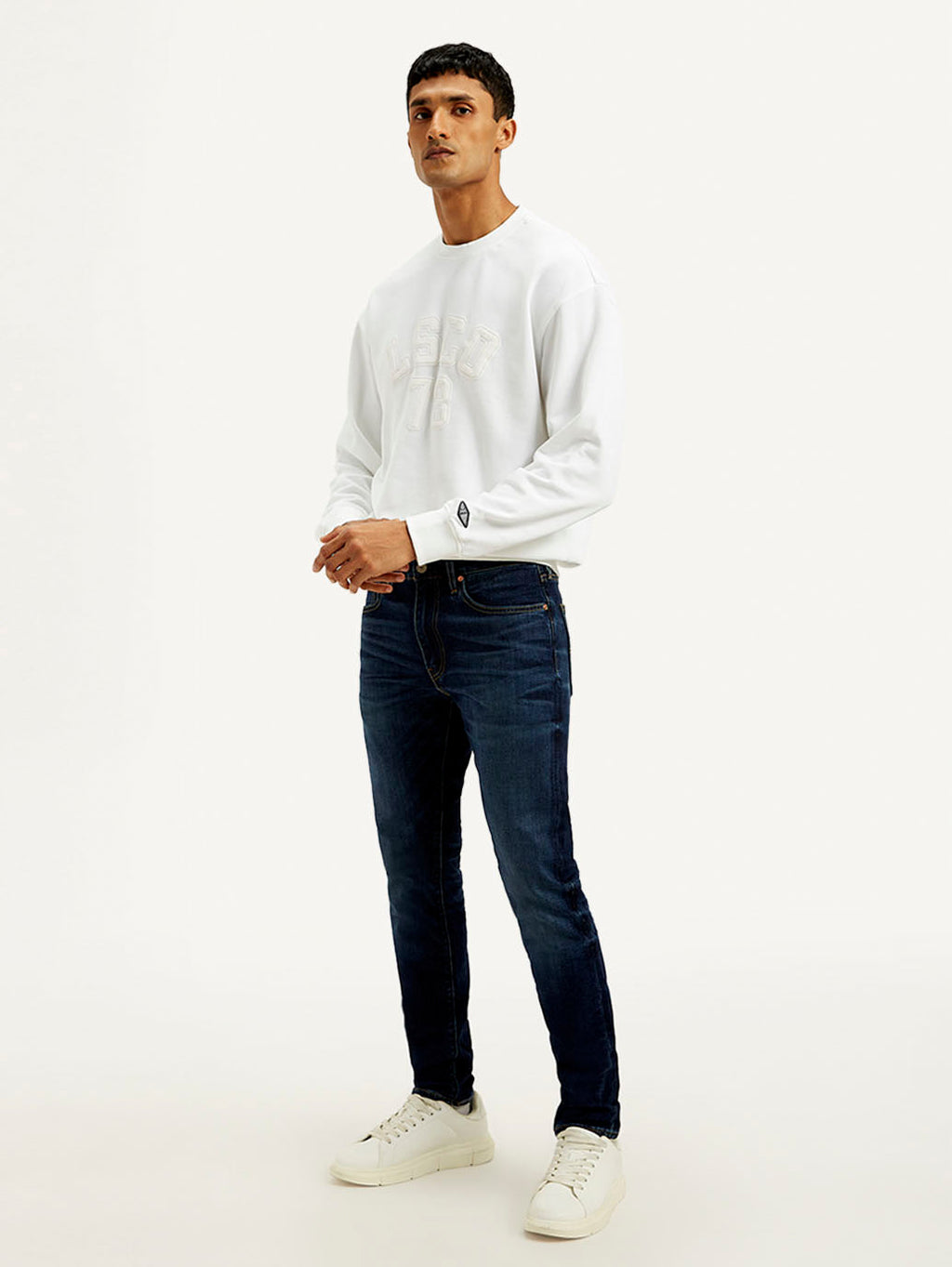 Men's 512 Blue Slim Tapered Fit Mid Rise Jeans