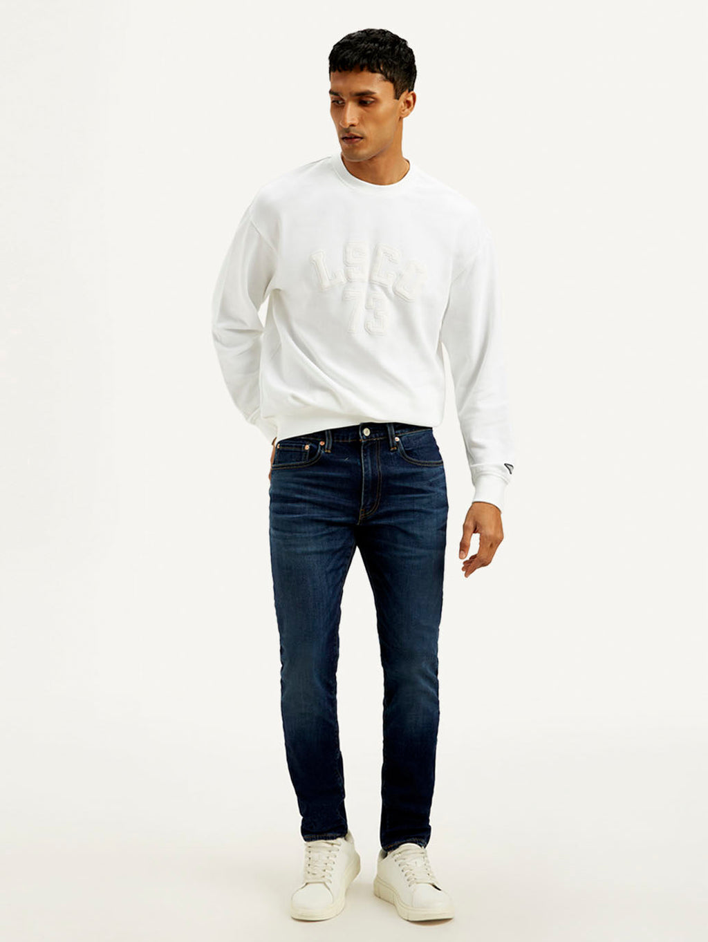 Men's 512 Blue Slim Tapered Fit Mid Rise Jeans