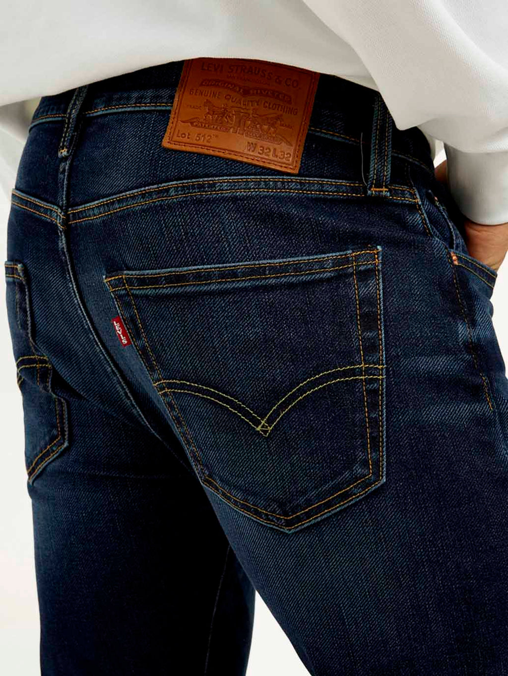 Men's 512 Blue Slim Tapered Fit Mid Rise Jeans