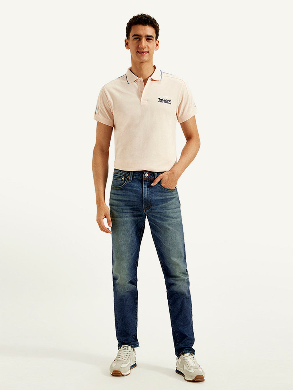 Men's 512 Blue Slim Tapered Fit Mid Rise Jeans