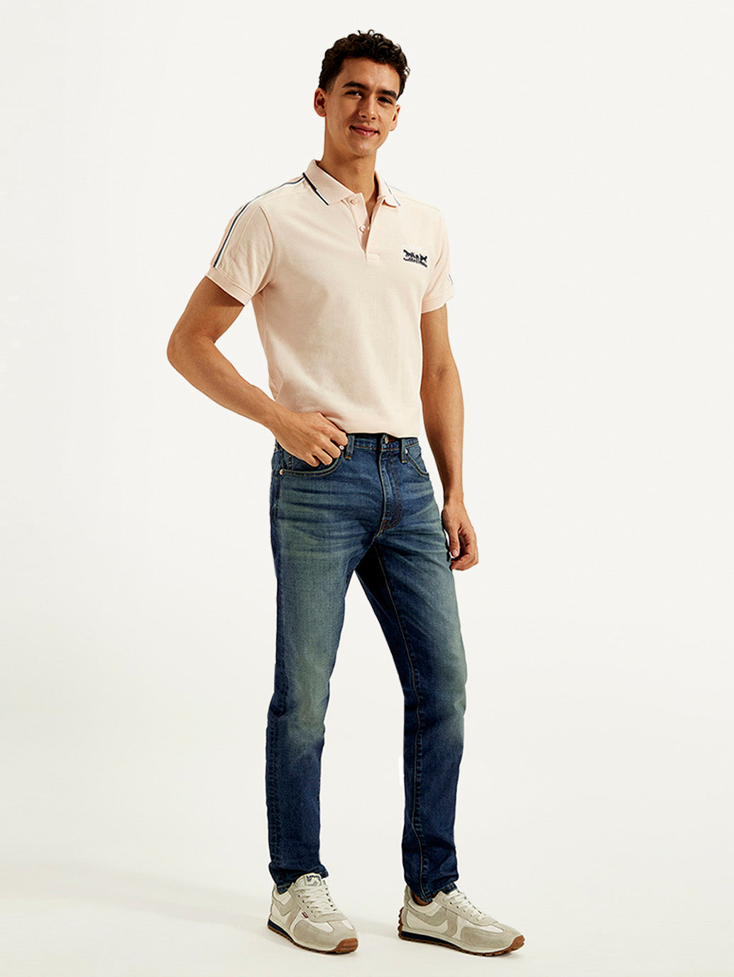 Men's 512 Blue Slim Tapered Fit Mid Rise Jeans
