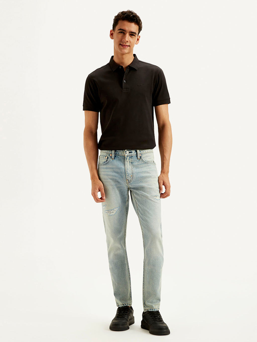 Men's 512 Light Blue Slim Tapered Fit Mid Rise Jeans