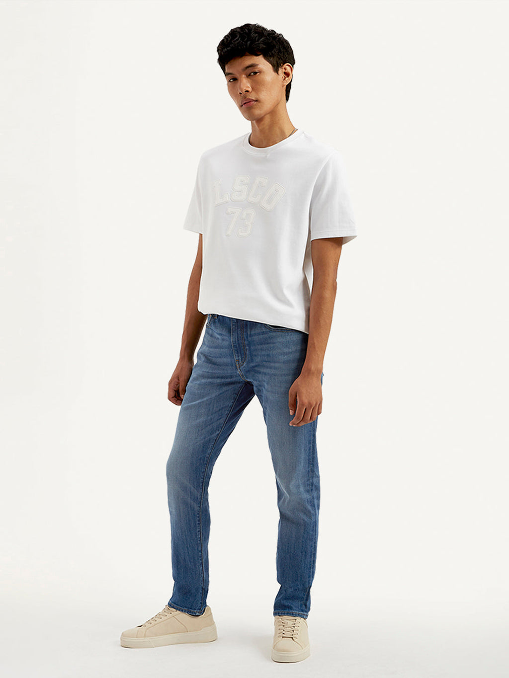 Men's 512 Blue Slim Tapered Fit Mid Rise Jeans