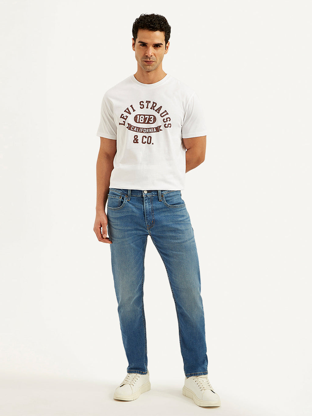 Men's 512 Blue Slim Tapered Fit Mid Rise Jeans