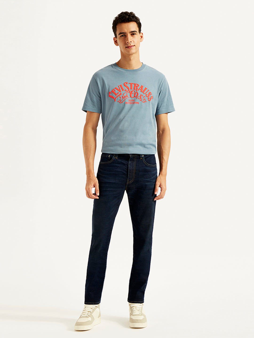 Men's 512 Blue Slim Tapered Fit Mid Rise Jeans