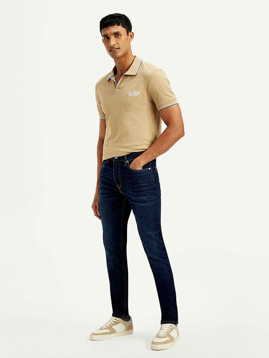 Men's 512 Navy Slim Tapered Fit Mid Rise Jeans