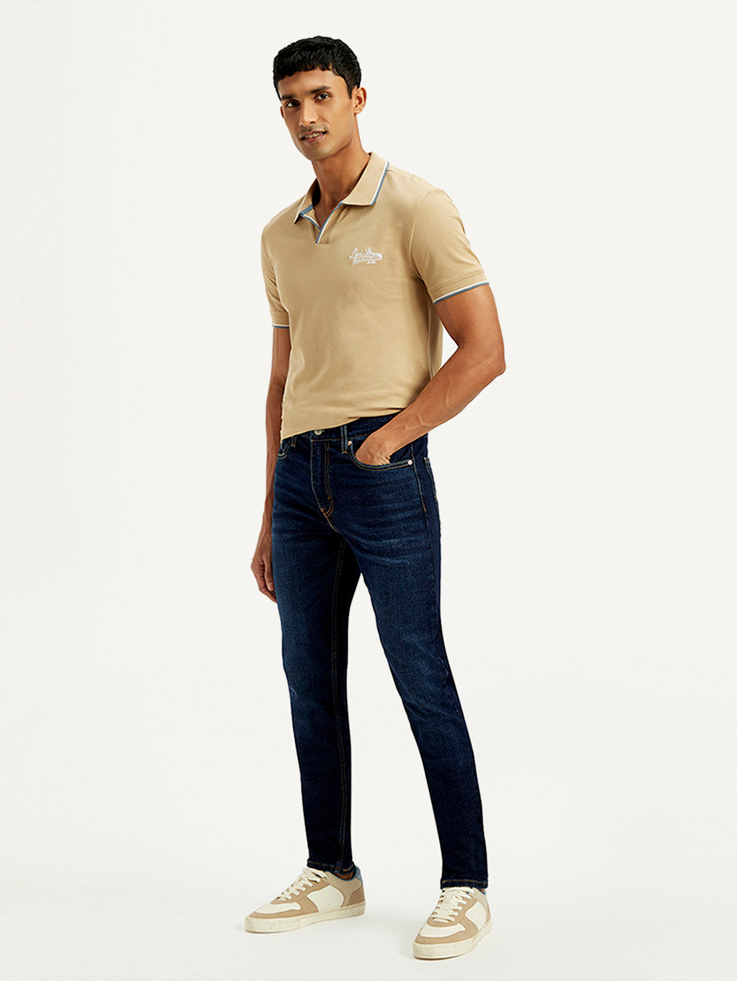 Men's 512 Navy Slim Tapered Fit Mid Rise Jeans