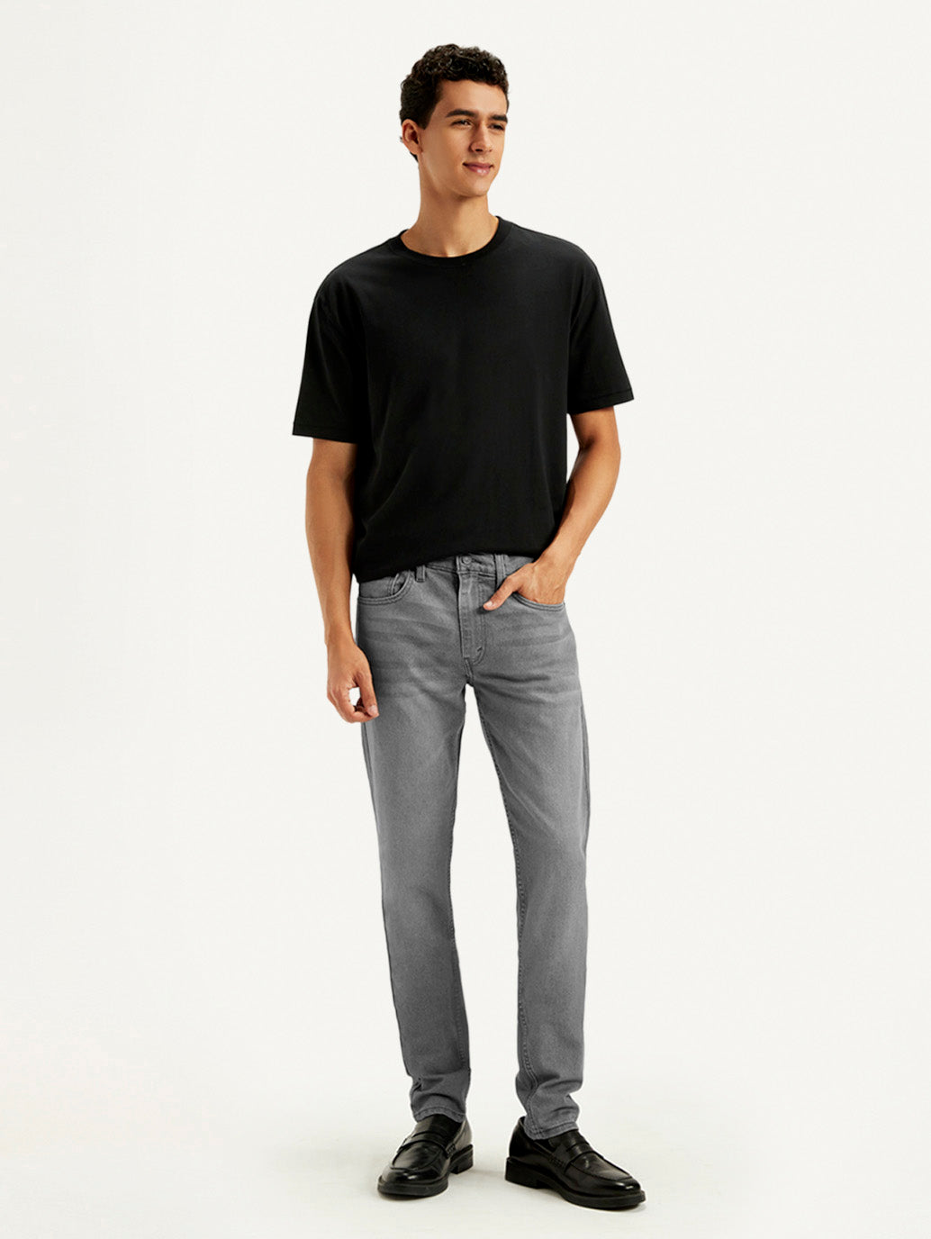 Men's 512 Grey Slim Tapered Fit Mid Rise Jeans
