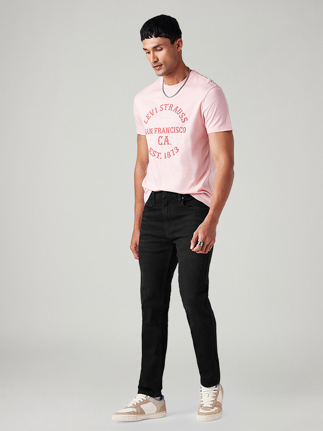Men's 512 Black Slim Tapered Fit Mid Rise Jeans