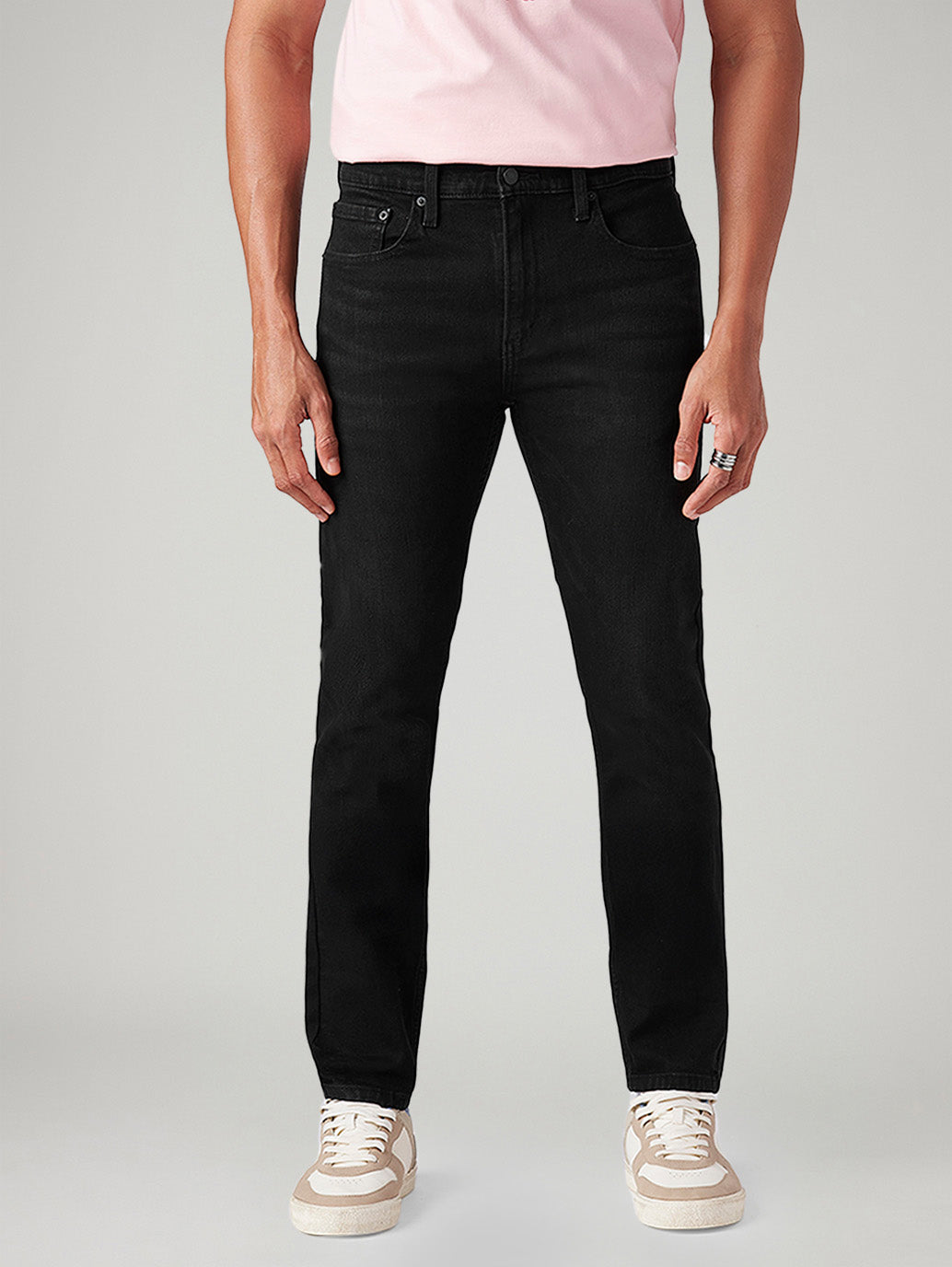 Men's 512 Black Slim Tapered Fit Mid Rise Jeans