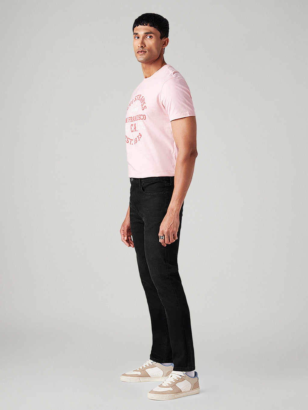 Men's 512 Black Slim Tapered Fit Mid Rise Jeans