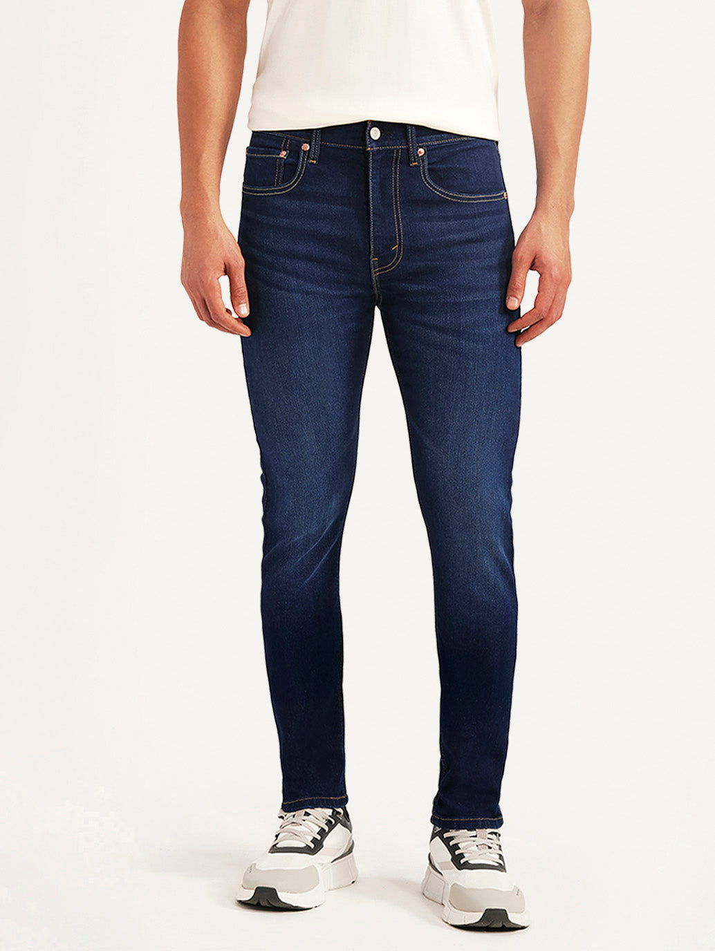 Men's 512 Dark Blue Slim Tapered Fit Mid Rise Jeans