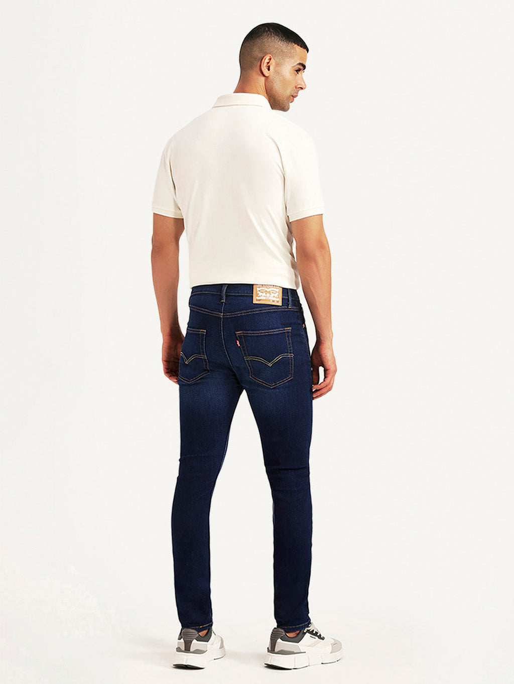 Men's 512 Dark Blue Slim Tapered Fit Mid Rise Jeans