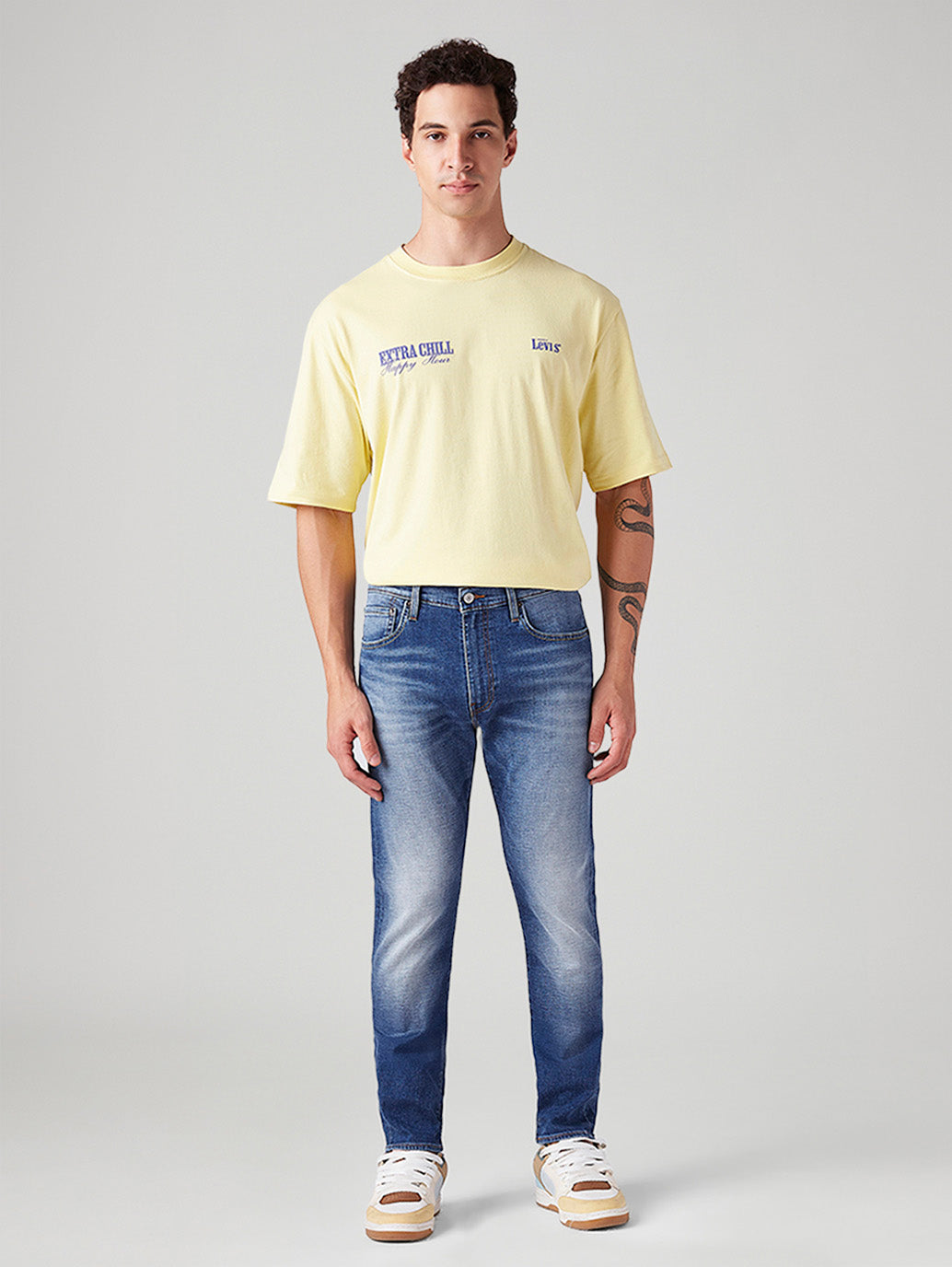 Men's 512 Blue Slim Tapered Fit Mid Rise Jeans