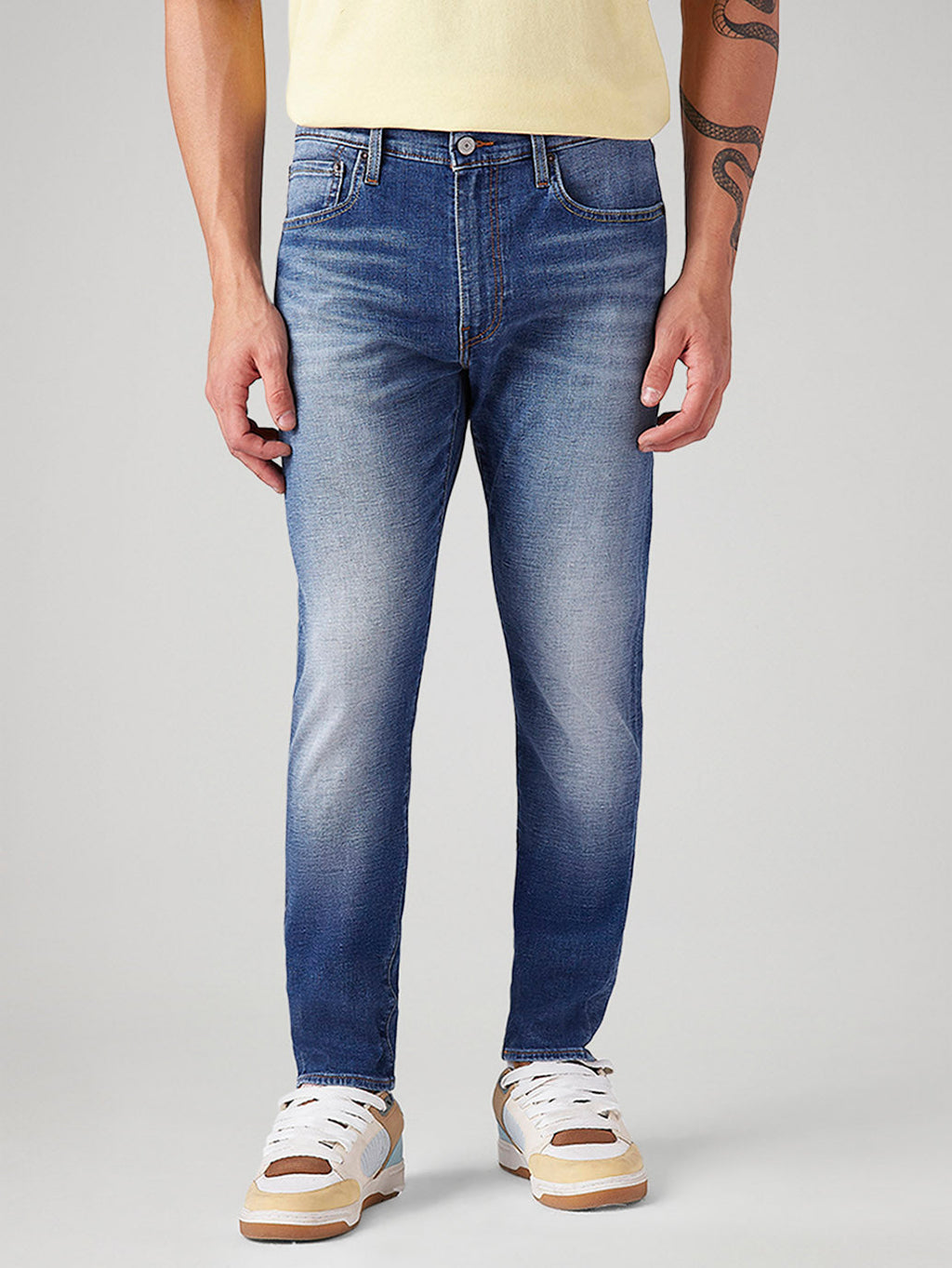 Men's 512 Blue Slim Tapered Fit Mid Rise Jeans