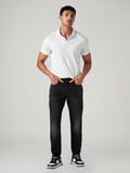 Men's 512 Black Slim Tapered Fit Mid Rise Selvedge Jeans