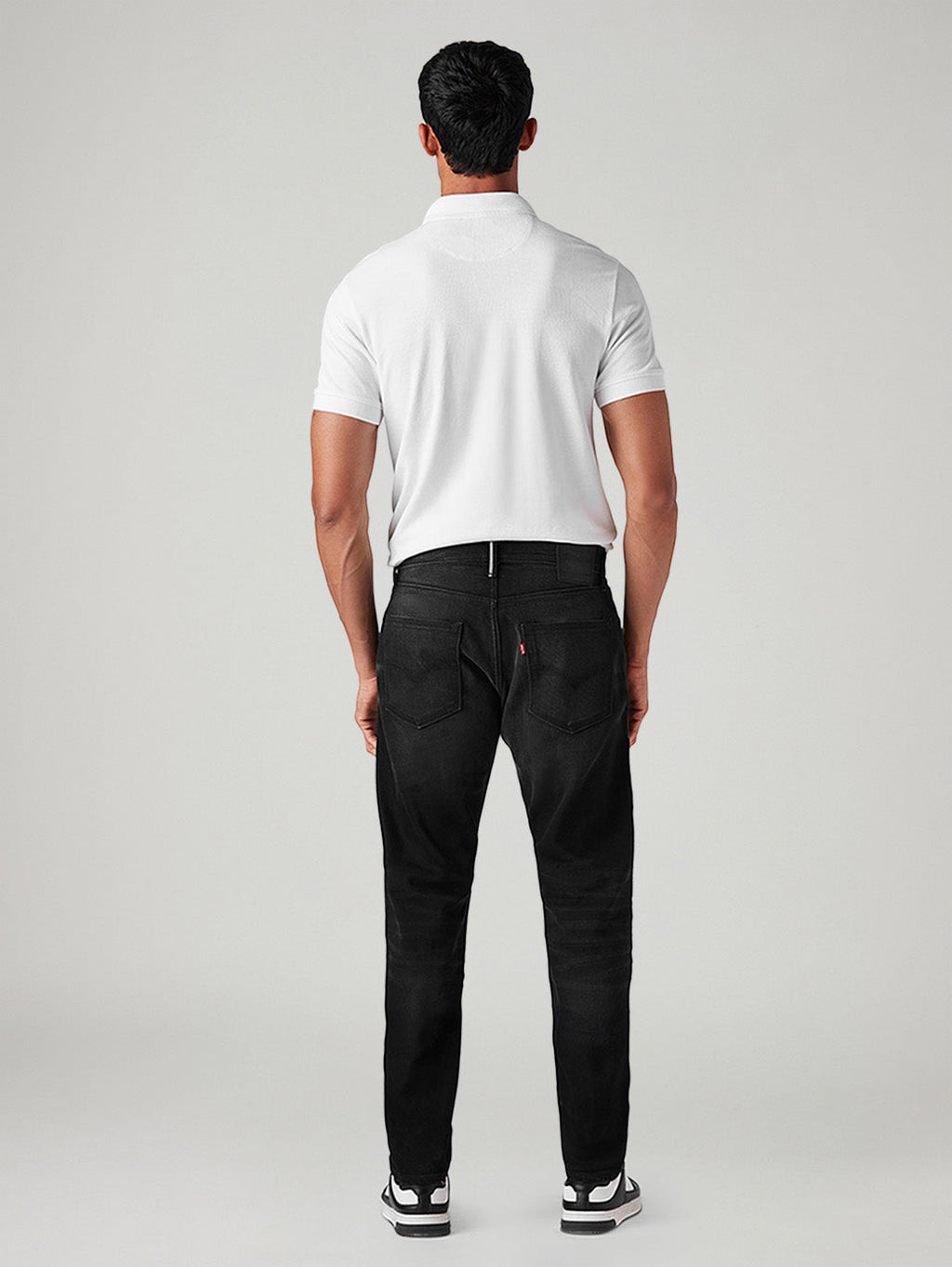 Men's 512 Black Slim Tapered Fit Mid Rise Selvedge Jeans