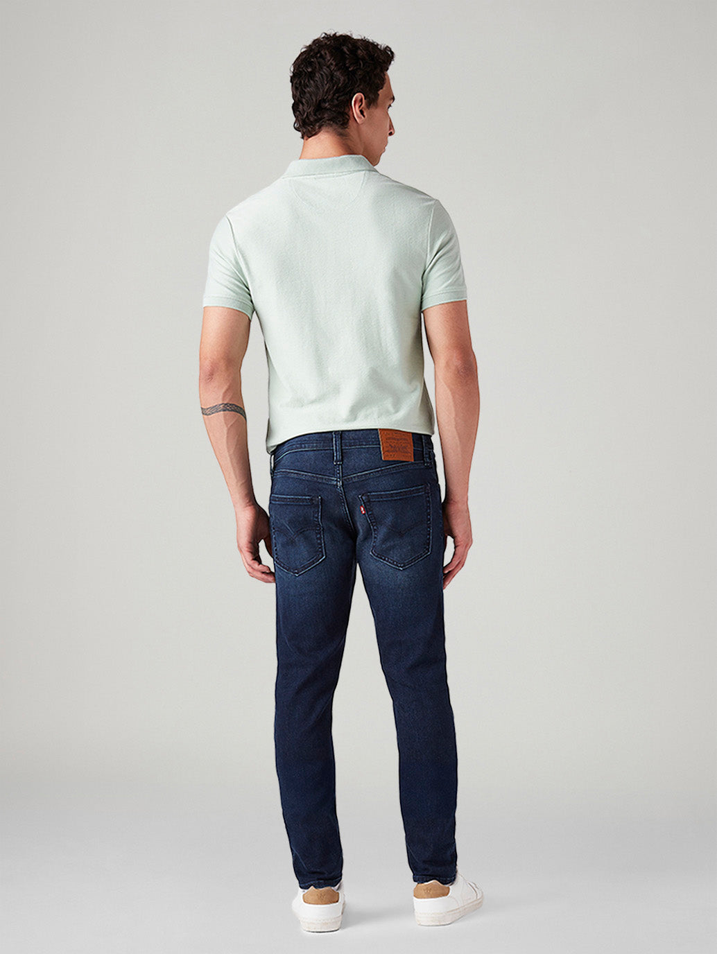 Men's 512 Dark Blue Slim Tapered Fit Mid Rise Jeans