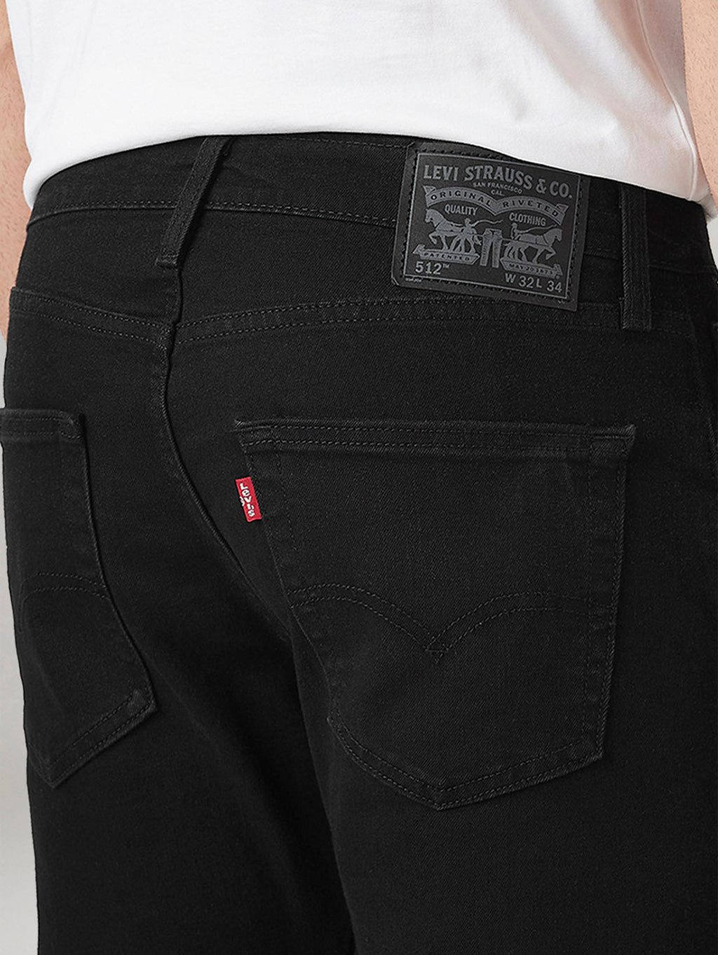 Mens 512 Mid Rise Slim Tapered Fit Cotton Stretch Blend Jeans