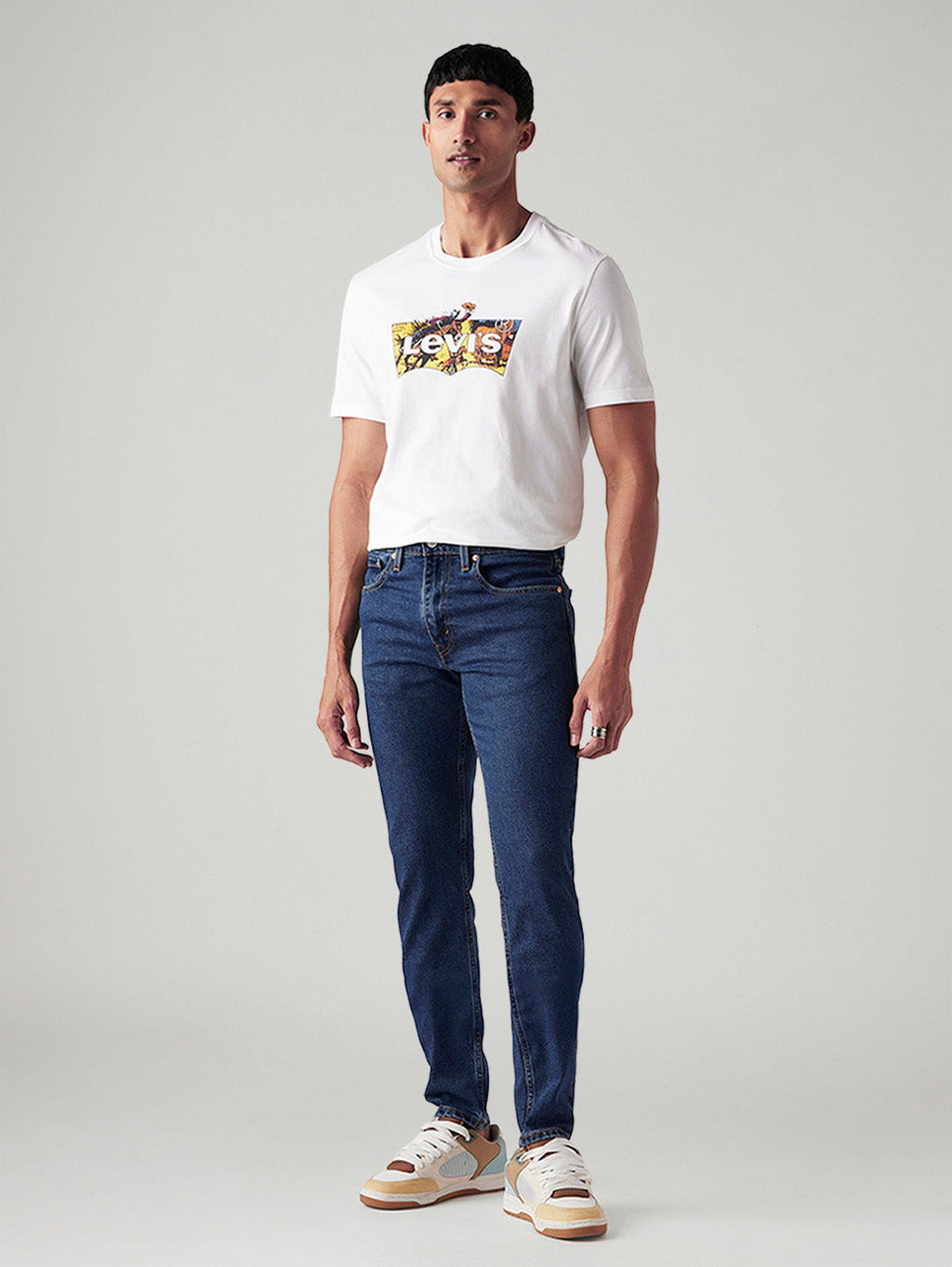 Men's 512 Blue Slim Tapered Fit Mid Rise Jeans