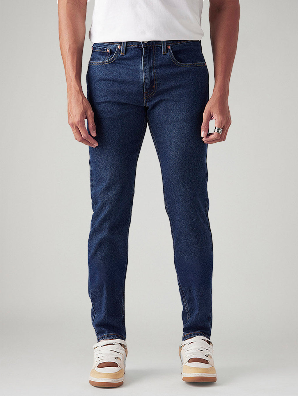 Men's 512 Blue Slim Tapered Fit Mid Rise Jeans