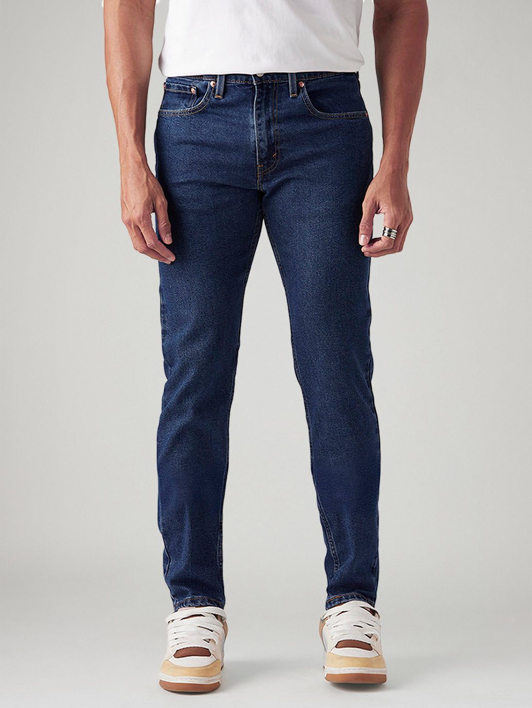 Men's 512 Blue Slim Tapered Fit Mid Rise Jeans