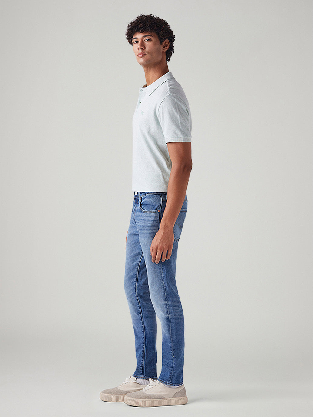 Men's 512 Light Blue Slim Tapered Fit Mid Rise Jeans