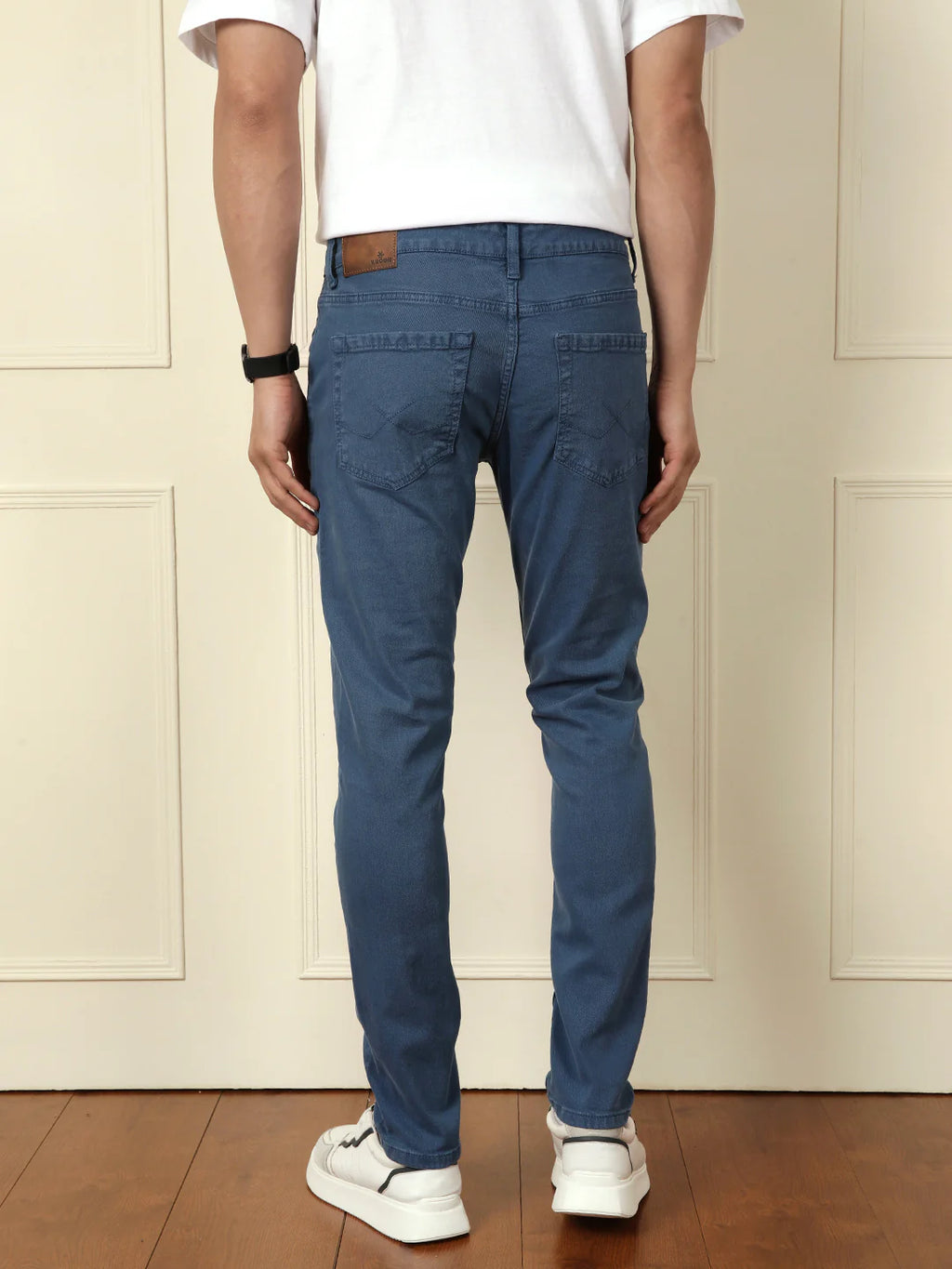Slim Tapered Coloured Denim Jeans | Blue