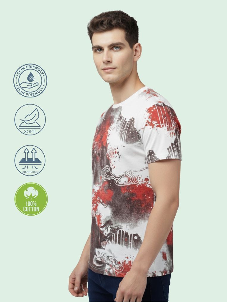 Men All-Over Cotton T-Shirt