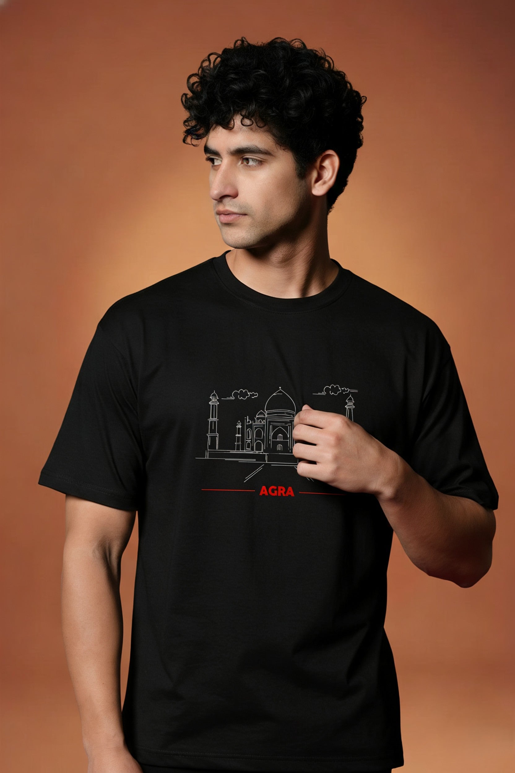 Men Printed Regular Cotton T-Shirt