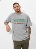 Men Oversized Cotton Tribal T-Shirt