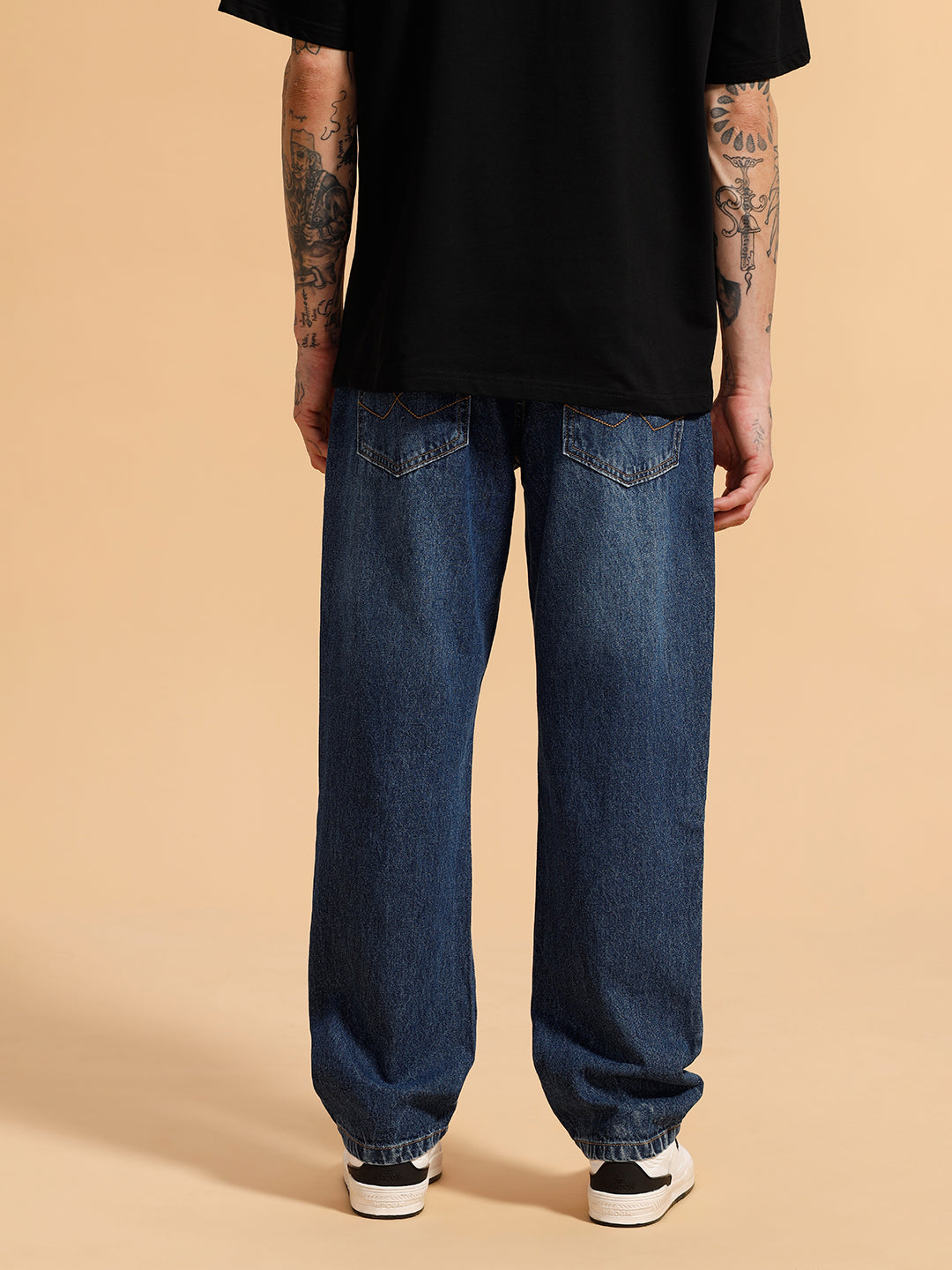Heavy Fade Anti Fit Jeans | Blue
