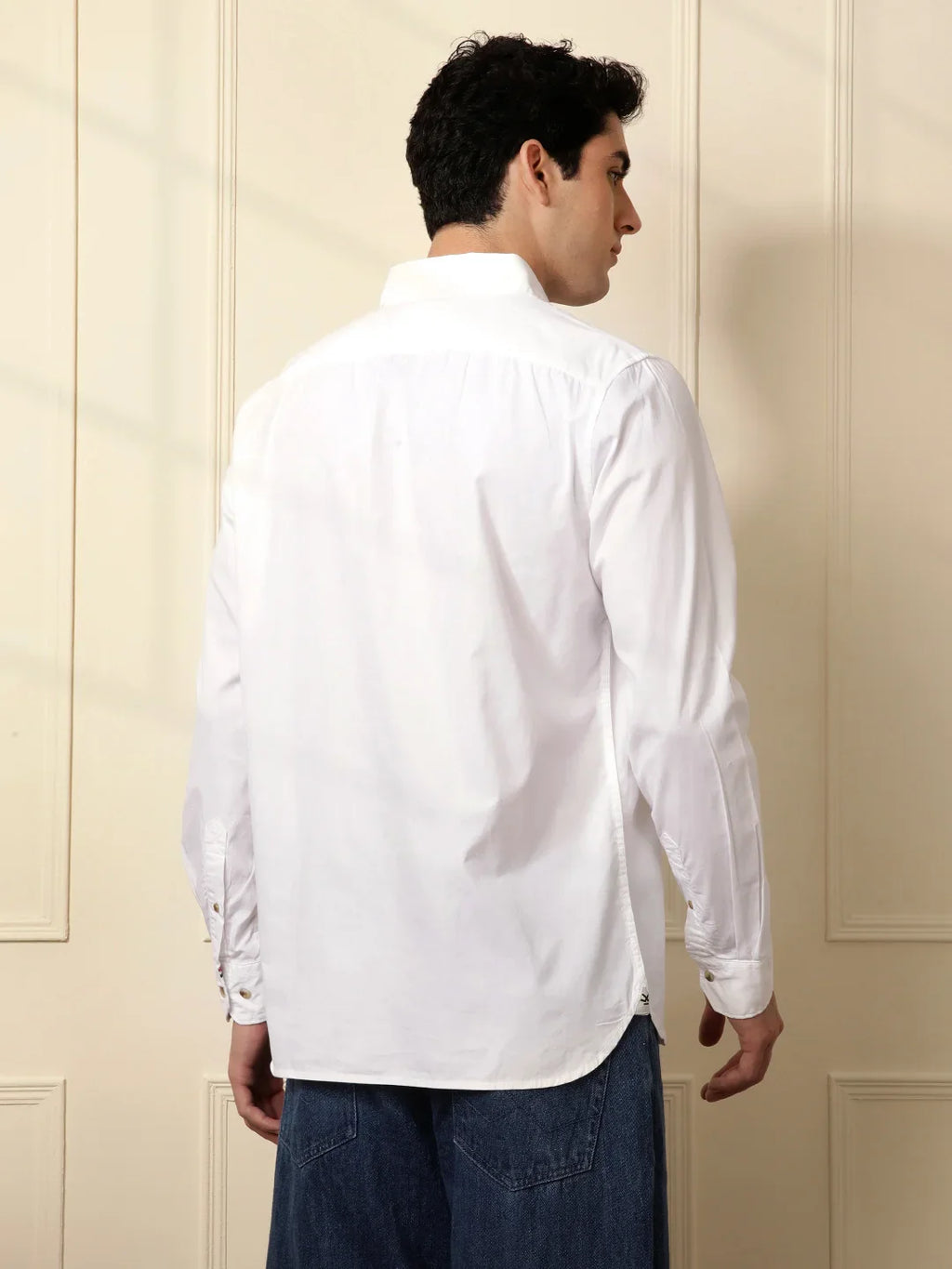 Classic Cotton Slim Fit Shirt | White