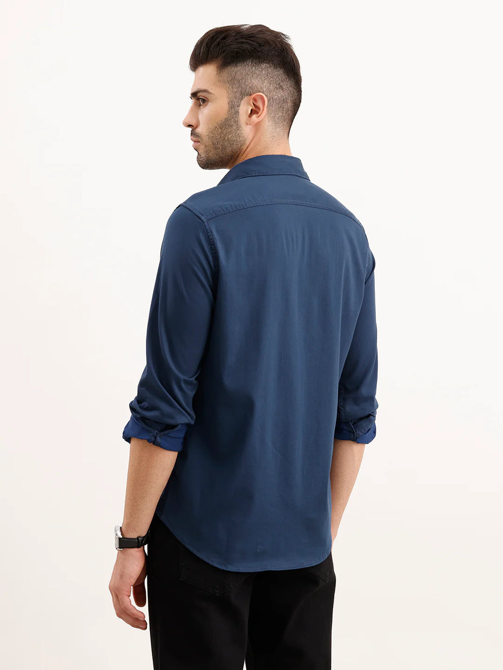 Solid Regular Fit Shirt | Blue