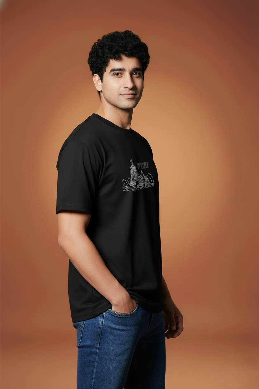 Men Printed Regular Cotton T-Shirt