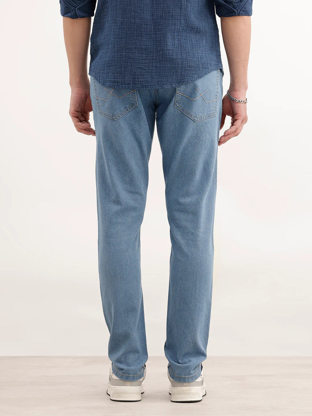 Classic Slim Fit Denim Jeans  | Light Blue