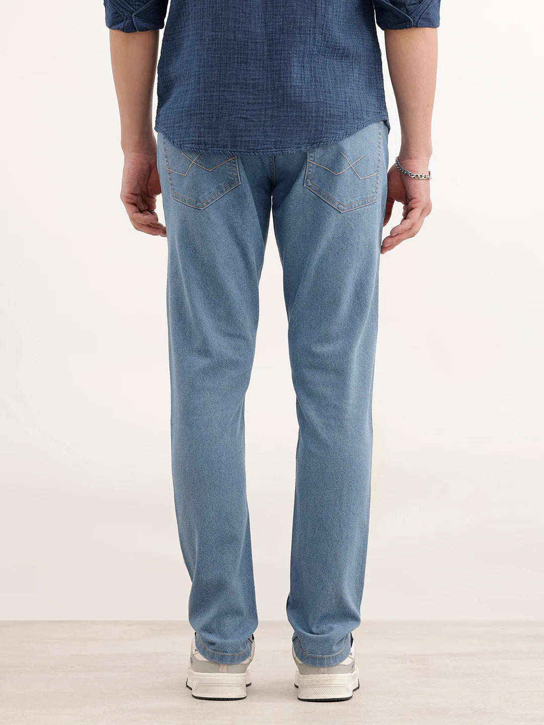 Classic Slim Fit Denim Jeans  | Light Blue