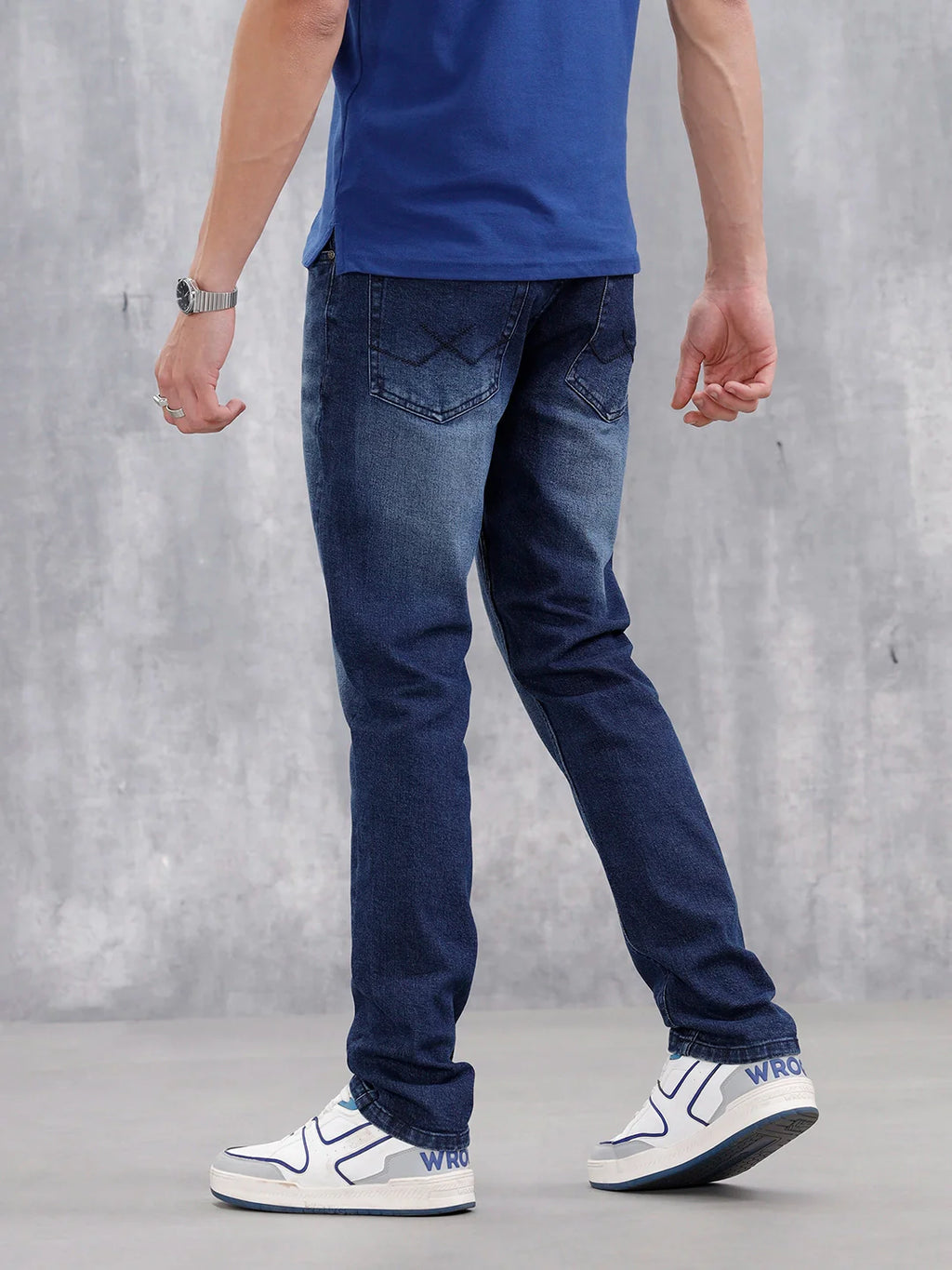 Men's Skinny Fit Casual Jeans | Dark Stone