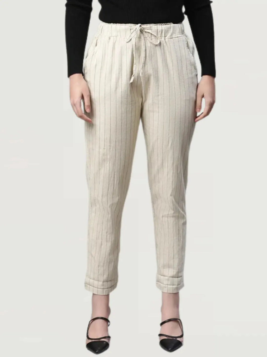 Beige Checkered Lower