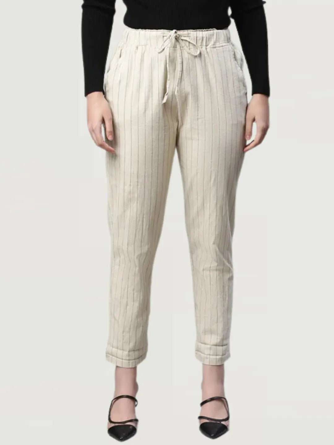 Beige Checkered Lower