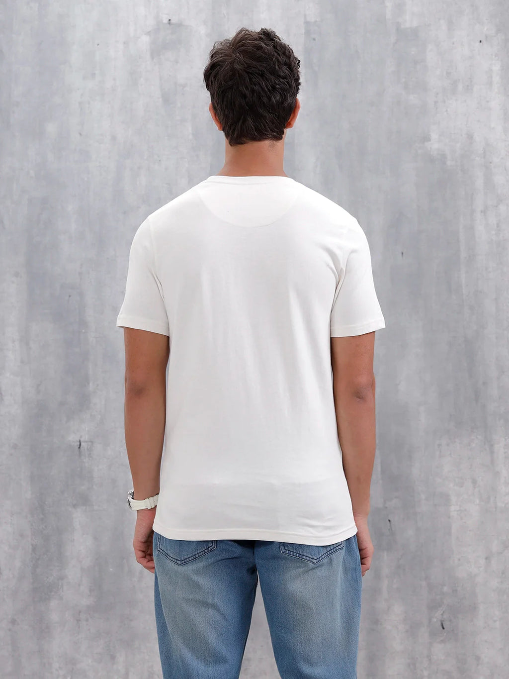 Slim Fit Iridescent Holographic T-Shirt | Off White