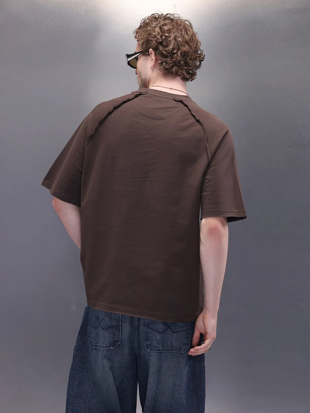 Cut & Sue Oversized T-Shirt | Dark Brown